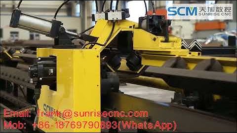 SUNRISE CNC TBL2020 CNC angle punching, marking and shearing line 3compressed 2