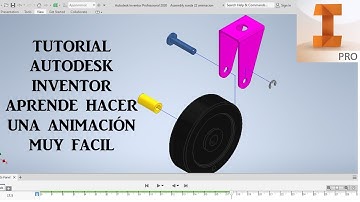 Tutorial Autodesk Inventor Pro. 2020 animación de un mecanismo MUY FÁCIL