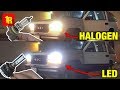 LED vs HALOGEN HEADLIGHTS!! [Before and After]