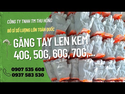 Video Sỉ rẻ găng tay bảo hộ len kem trắng tại TPHCM - youtube