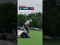He drives the green on No. 14! Max Togisala is a four-time winner in the seated players category 🥇