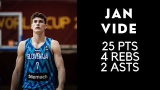 Jan Vide Highlights vs. Madagascar | 25 Pts, 4 Rebs, 2 Asts | 2023 FIBA U19 World Cup