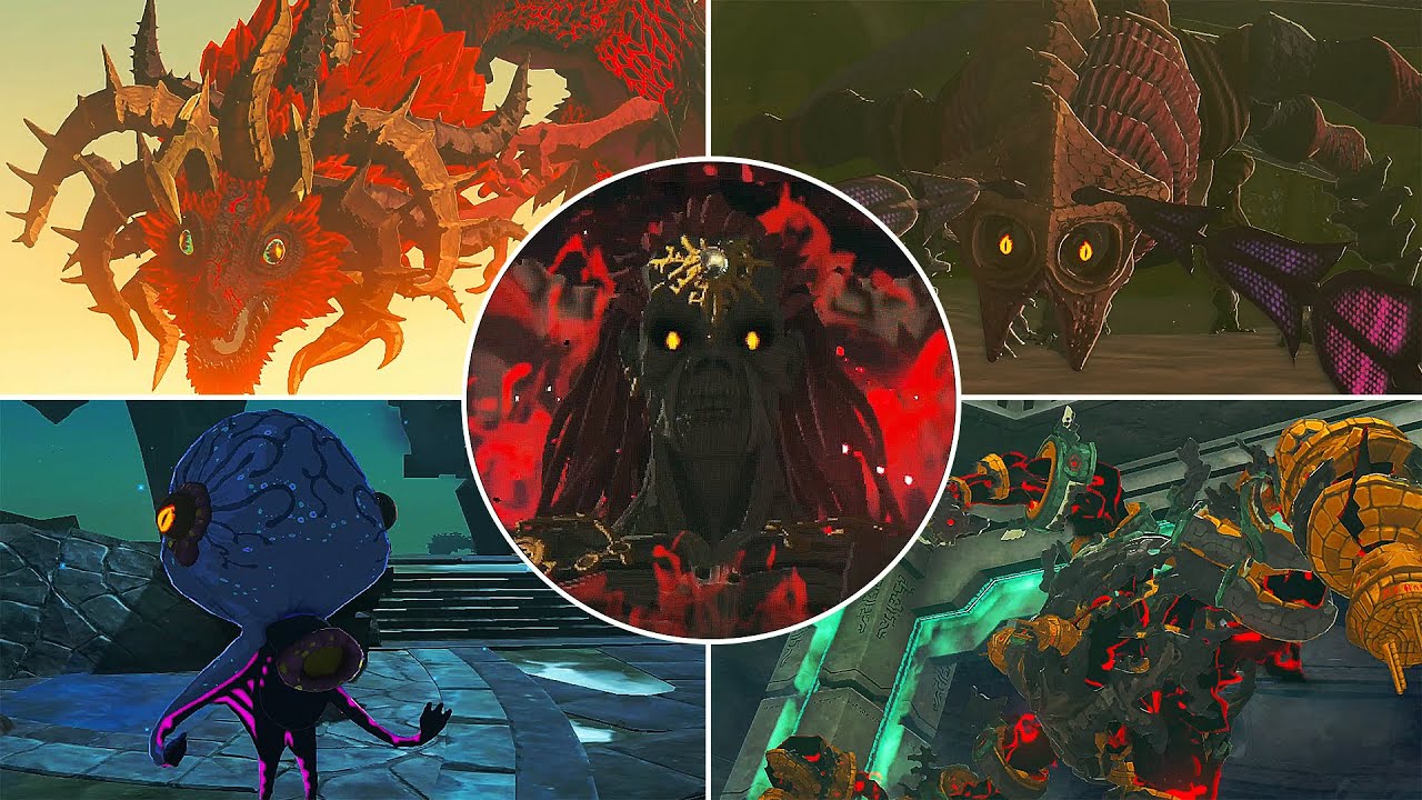 All Boss Fights in The Legend of Zelda: Tears of the Kingdom (HD) - YouTube