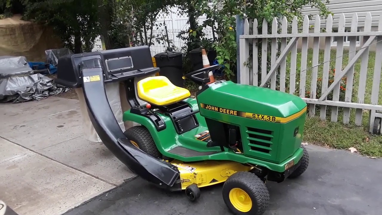 1993 John Deere Stx38 Lawn Tractor Youtube