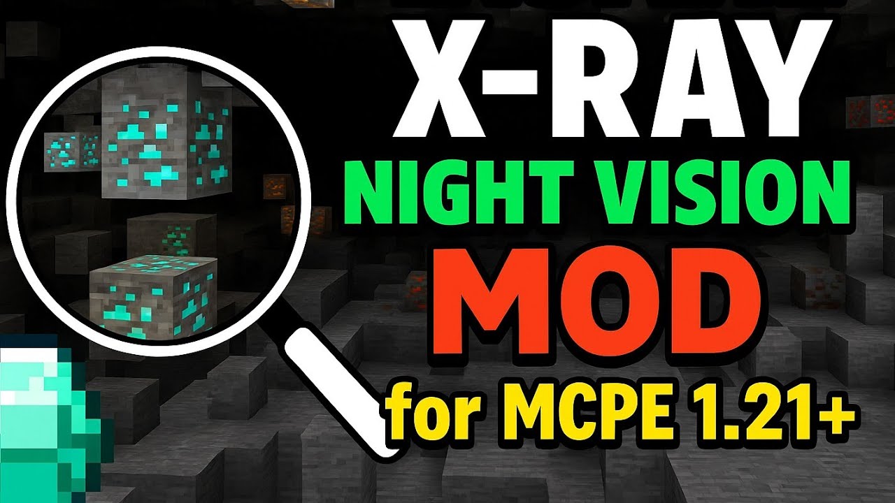 X Ray Night Vision Java X-Ray Texture Pack: The Ultimate Guide for MCPE! | mcpe mods - YouTube