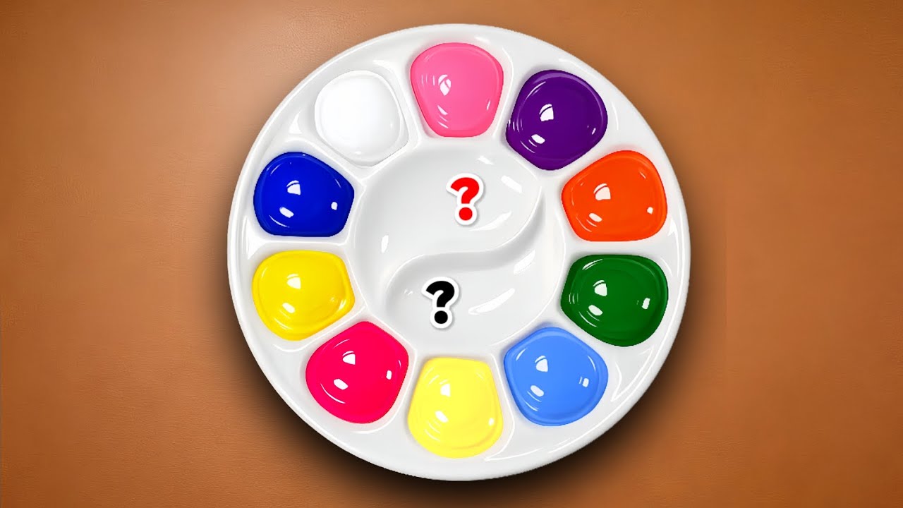 Only 4 Primary Colors = Unlimited NEW Colors! So Satisfying! Art Yumi