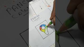 pencil colour vs sketch colour art video 📸😱 #shortvideo #drawing #tranding #craft