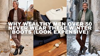 Why Wealthy Men Over 50 NEVER Wear THESE Winter Boots (Look Expensive)
