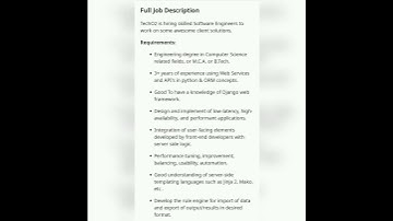 Python Developer#getemployed #youtubeshorts #experienced #pythondeveloper #fresher #jobs