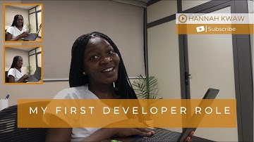 My first software developer role || Software developer in Ghana