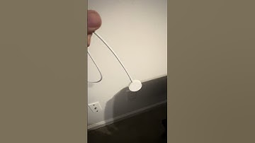 No stud finder? Use this easy hack to locate the stud in your wall with an Apple charger! #tech #tv