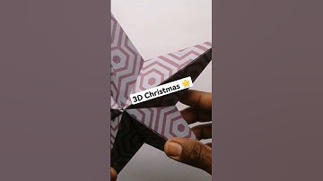 🌟 3D Christmas Star | Tree Topper 🎄 #shorts #diy #christmas #papercraft