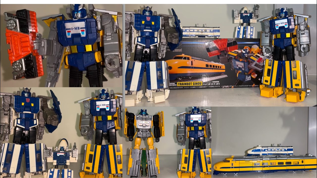 Transformers masterpiece trainbot Ginou review. Takara diaclone Dr