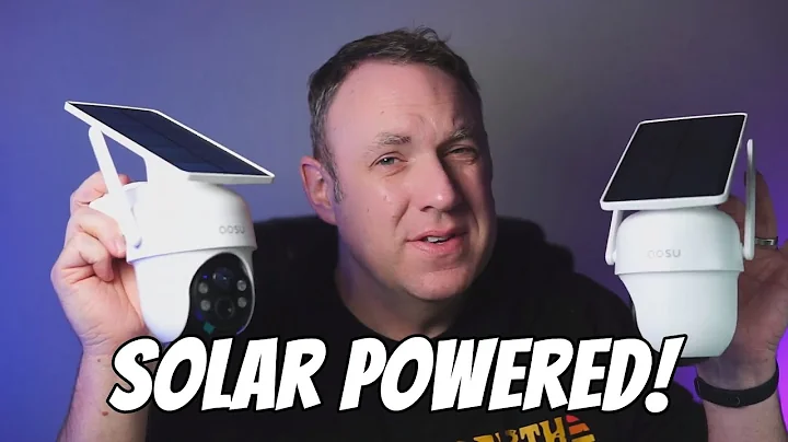These Aosu cameras are solar powered and save all data to a hub!