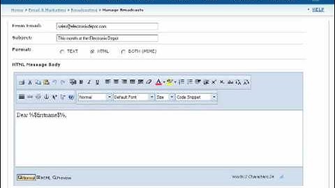 Importing an HTML Email from Dreamweaver