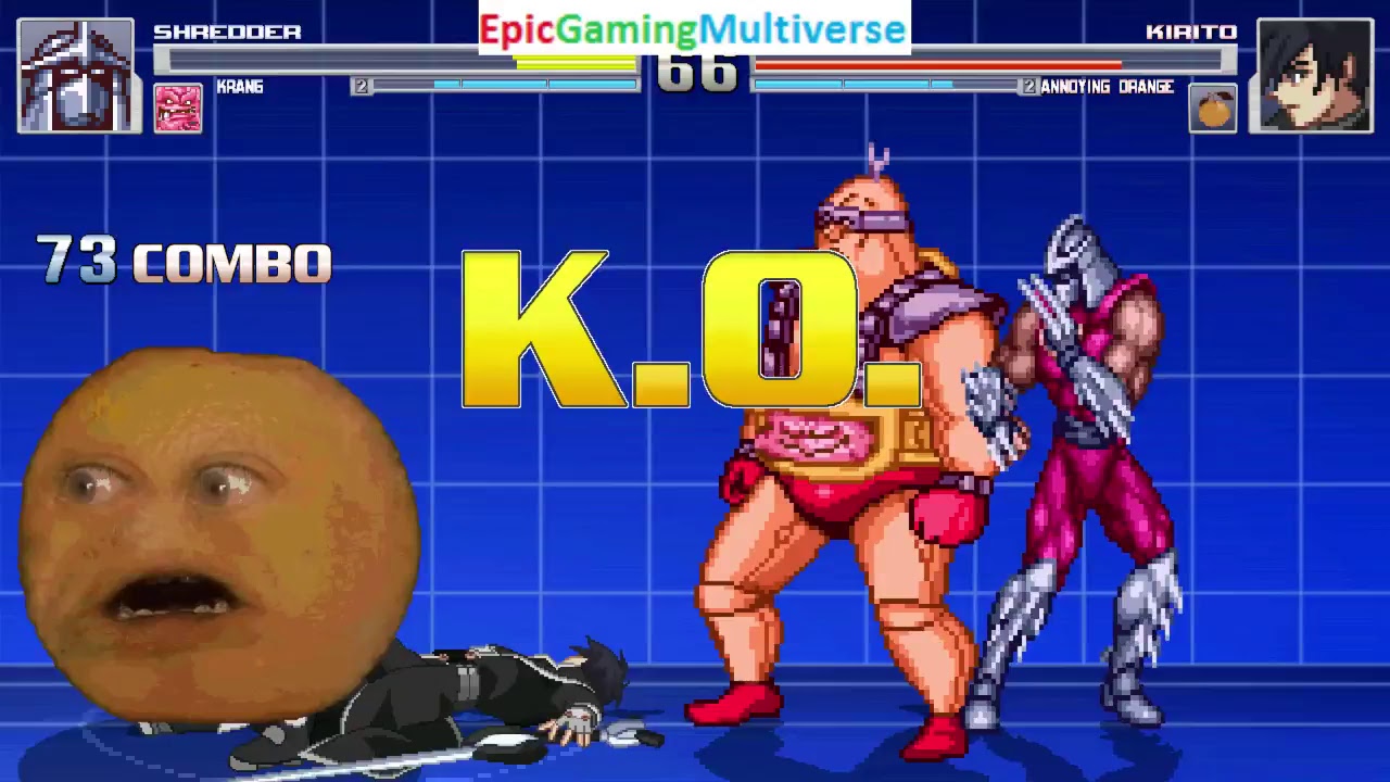 MUGEN Matches / Battles / Matches Of  The Shredder, Krang, And The Annoying Orange