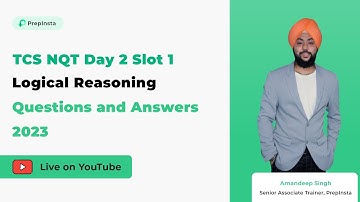 TCS NQT Day 2 Slot 1 | Logical Reasoning Questions and Answers 2023