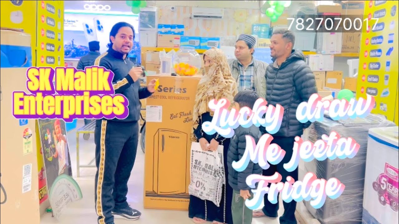 Customer ne jeeta fridge lucky draw me 