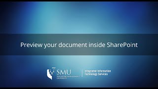 Preview your document inside SharePoint