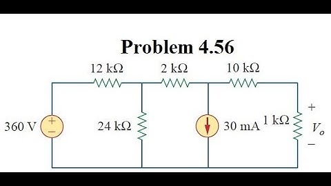 Problem 4.56 | Fundamentals of Electric Circuits 4th Ed. | Alexander & Sadiku | Norton Theorem