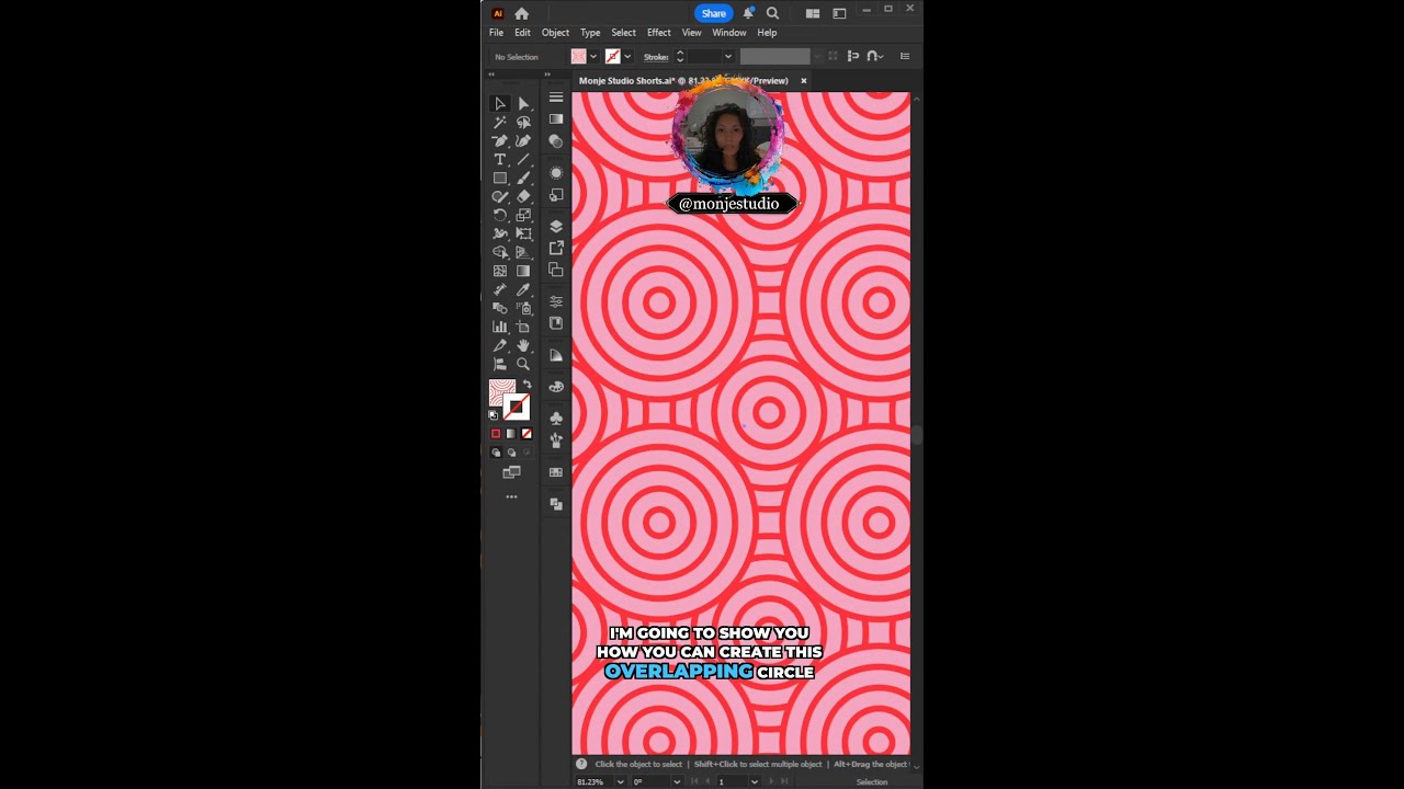 Overlaping Tutorial Monje Studio Tutorials: Illustrator Overlapping Circles | Easy Pattern ...