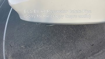 B8 A4 ECS Tuning resonator delete pipe