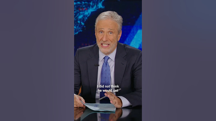 “I did not think he would get this authoritarian this fast.” Jon Stewart