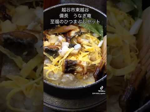 越谷市東越谷　備長うなぎ庵　至福のひつまぶしランチセット