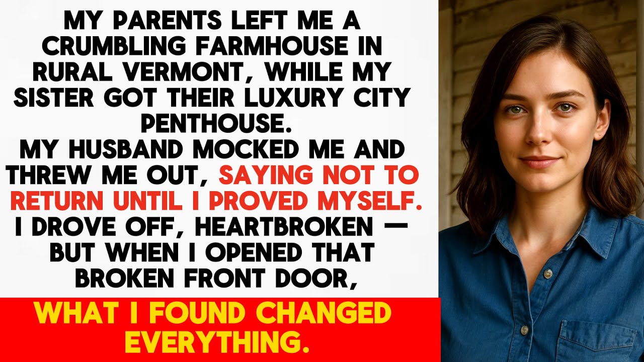 My Parents Left Me a Tumbledown Farmhouse in Rural Vermont —While My Sister Got Their City Penthouse
