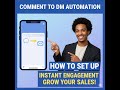 comment to dm automation