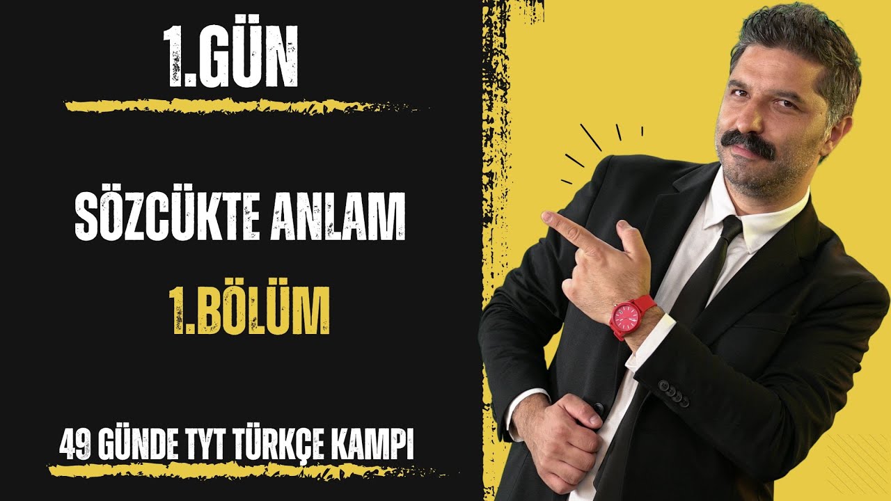 49 Günde TYT Türkçe Kampı / 1.GÜN / RÜŞTÜ HOCA