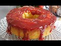 Tudo no liquidificador! Receita de BOLO DE FUBÁ SEM TRIGO super fofinho com CALDA DE GOIABADA