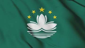 Macau Flag Waving Animation / free 4k stock footage