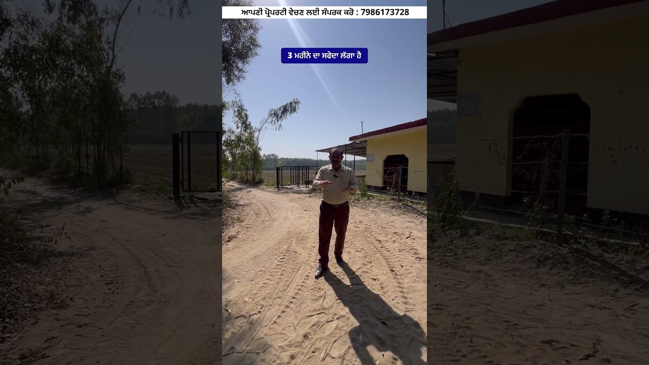 ⁣20 ਕਿੱਲੇ ਸੋਹਣਾ ਟੱਕ ਵਿਕਾਉ, 1 motor connection 🤩 land for sale in hoshiarpur Punjabvideo: 265