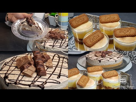recettes-cheesecake-kinder-bueno🍫-et-verrine-tarte-au-citron🍋-meringuÉ