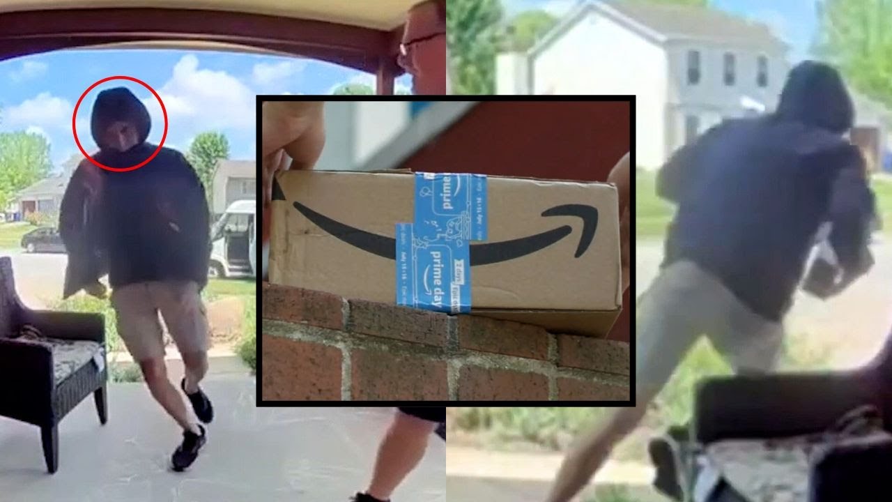CAUGHT ON CAMERA: Porch Pirate SWIPES Package - YouTube