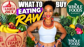 2025: Trader Joe’s + Whole Foods Raw Vegan Grocery Haul 🌱 | What to Buy When Eating Raw 101