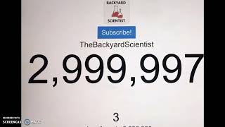 The Backyard Scientist Reach 3 Million Subscribers