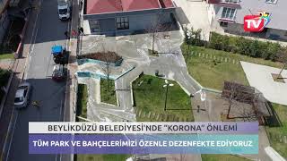 Beylikdüzü’nün caddeleri, sokakları, durakları, parkları temizleniyor.