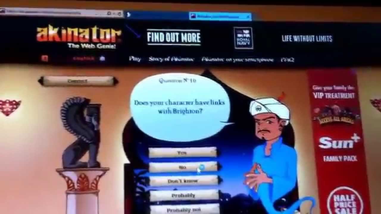 akinator the web genie akinator the web genie