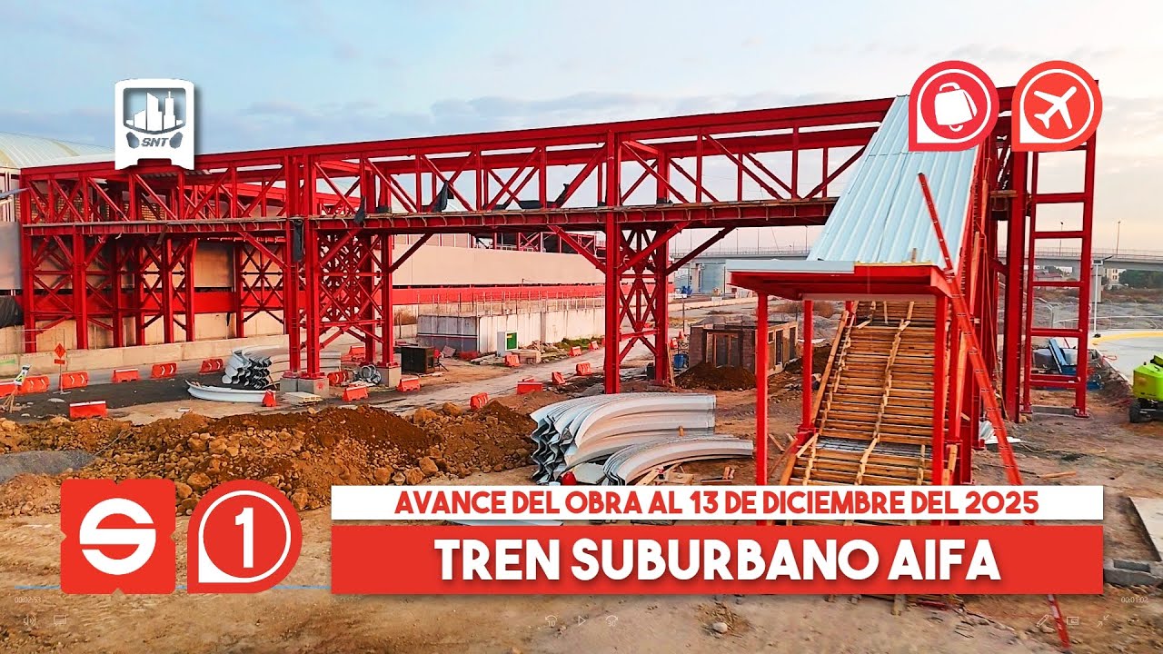 Система пригородных поездов 1, EDOMEX: Лечерия - филиал AIFA. Ход строительства по состоянию на 1...