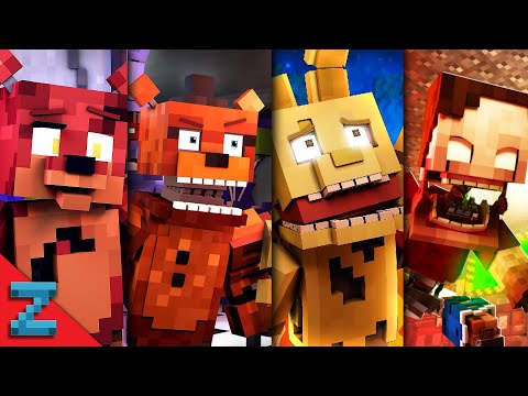 The Foxy Song Full Series | Minecraft Fnaf Animation Music Video