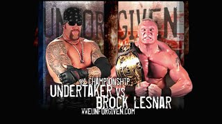 Story of Brock Lesnar vs. The Undertaker | Unforgiven 2002