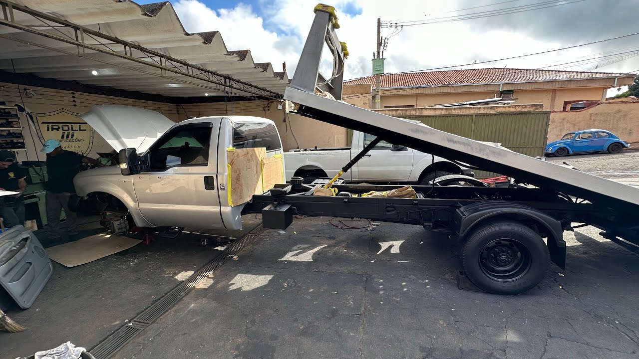 F350 funcionamento plataforma guincho