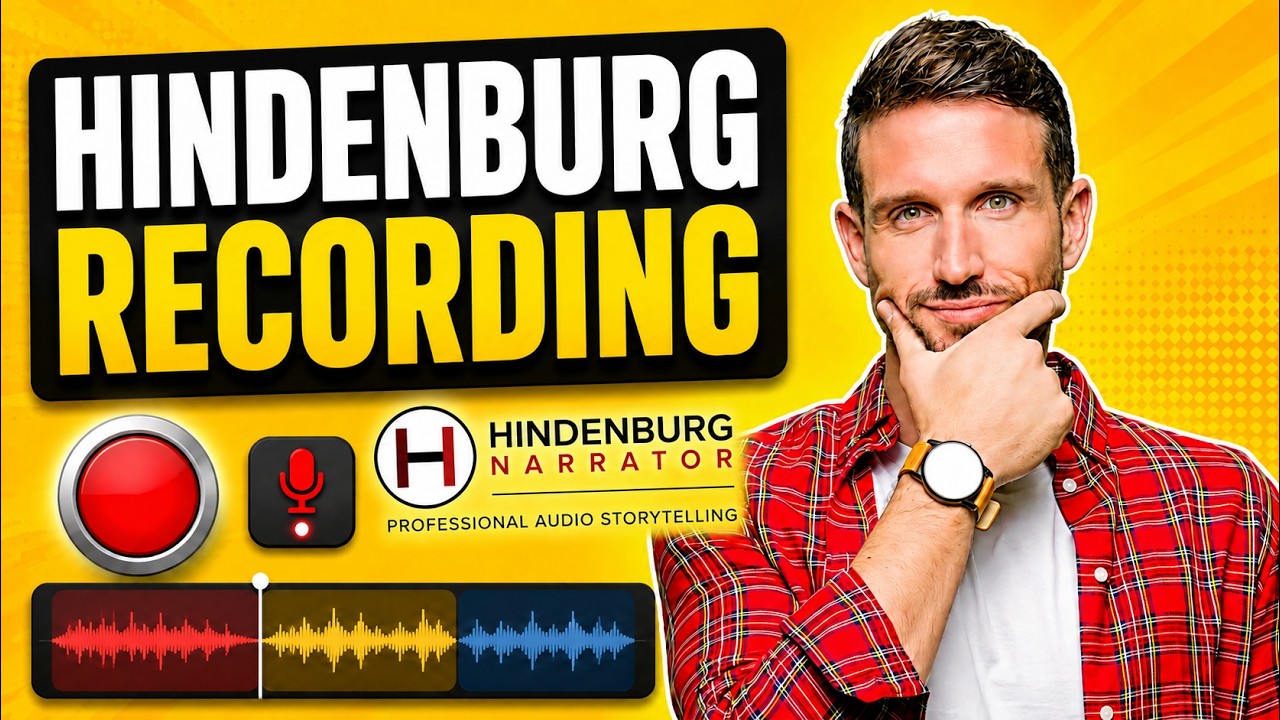 How to record audio in Hindenburg Narrator for audiobooks