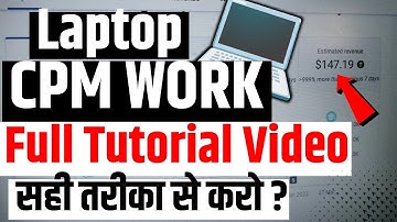 Cpm Work Laptop Se Kaise Kare Live 🔴proof Dekho | Cpm Work | Cpm Work New Trick 2023