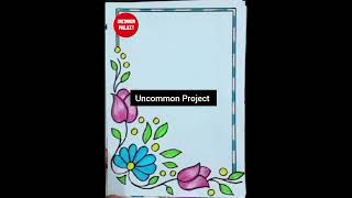 How to Draw Simple Border Designs | Easy Border Designs For Project Work | Assignment paper design