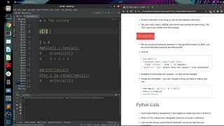 COMPSCI 2120A - Week 7 (For loops, Mutability, Lists)