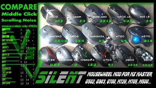 silent Scrolling MOD Logitech Mousewheel: Master G502, G903, G604, G700, M720 | Middle Click VS