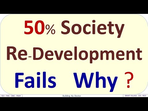Society Redevelopment approx -  50% +FAILS  - WHY ?  Brief info - REX BMC PMC - Building ka Doctor - video from REX CON COR